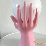 Ceramic hand lamp design 70s