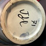 Contemporary ceramic Large vase, Jean de LESPINASSE - 1950, H 35 cm