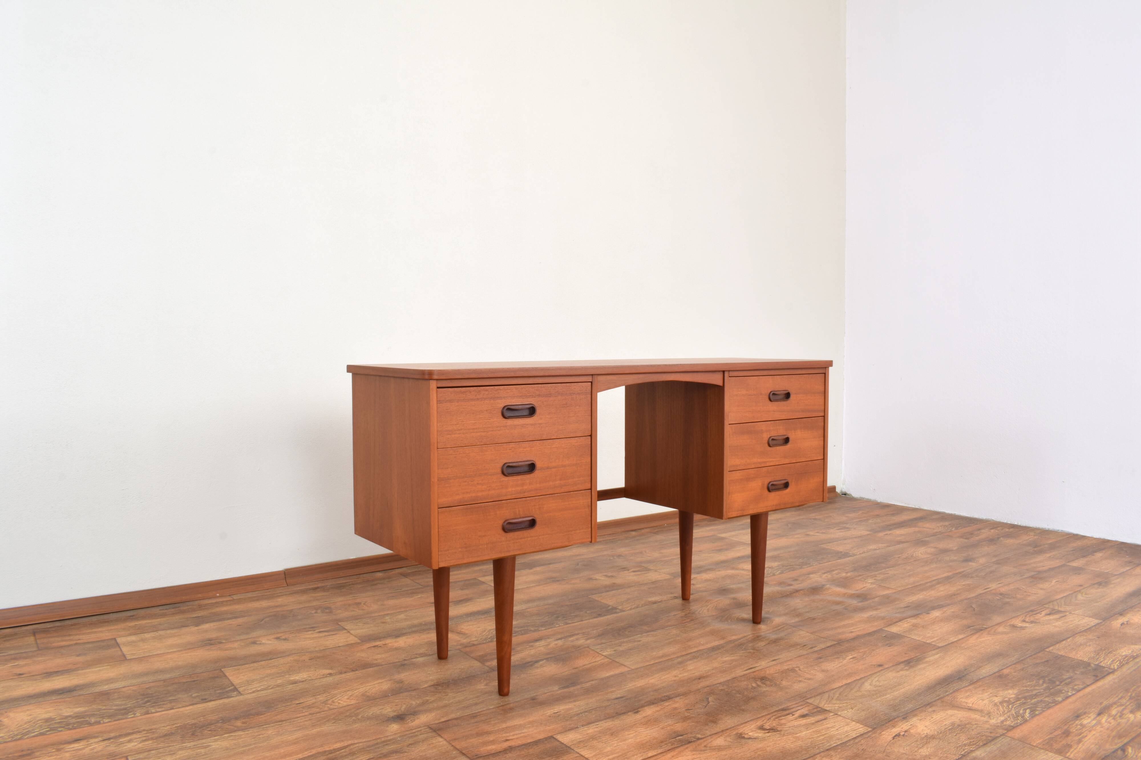 Mid-Century Danish Teak Desk, 1960s.