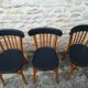 12 mismatched bistro chairs