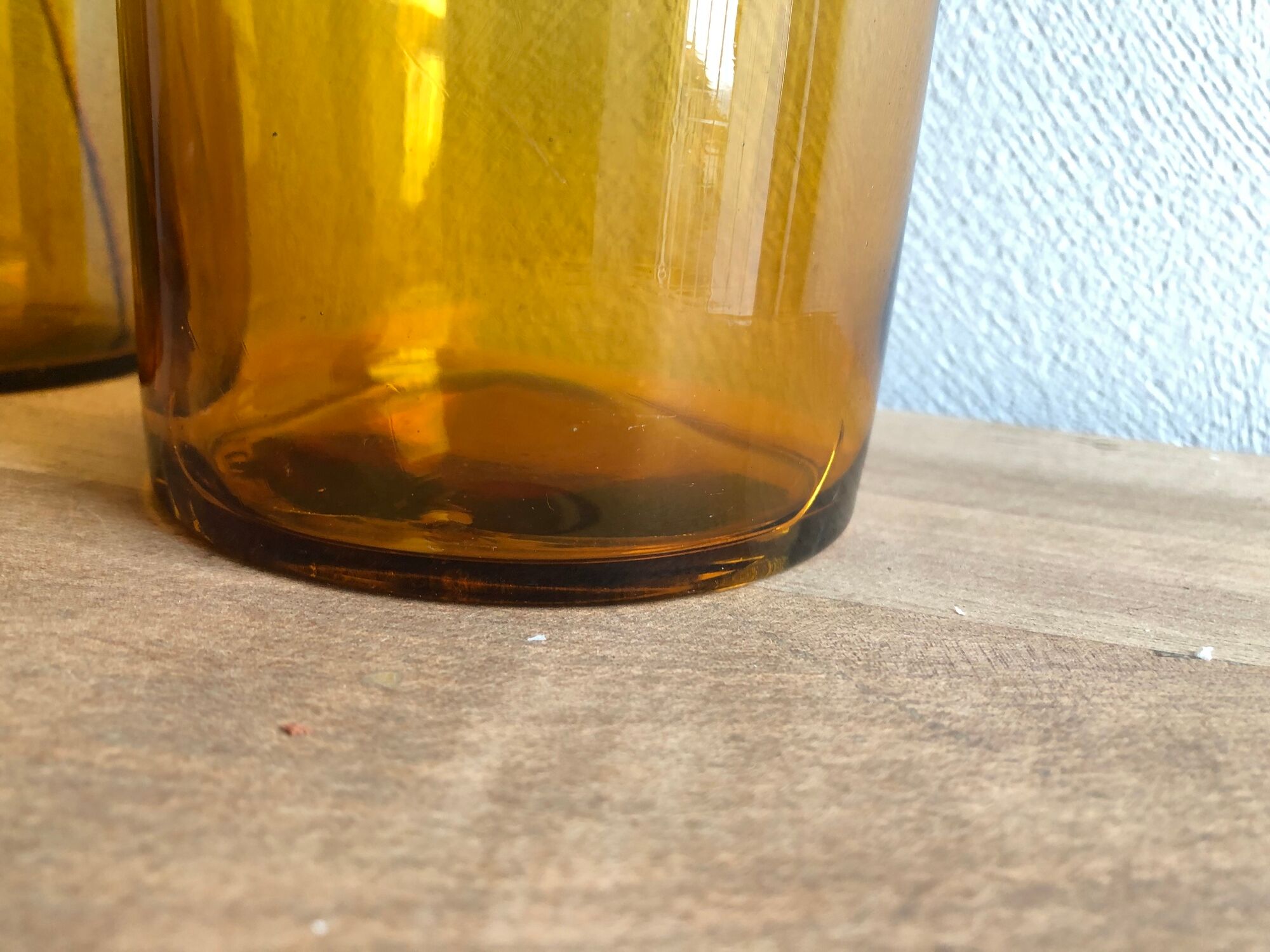 Jar "Lamium Album" brown glass