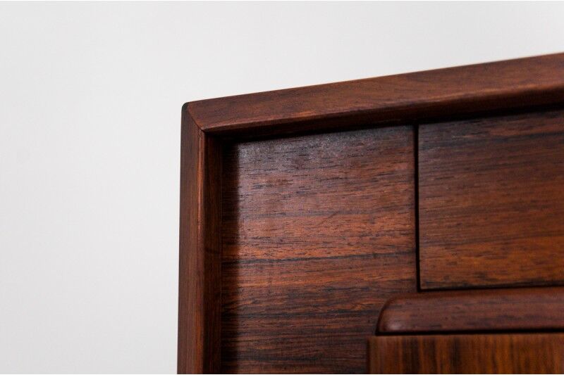 Rosewood highboard, Denmark, 1960s