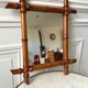 Wooden barber mirror Bamboo style 20-30s