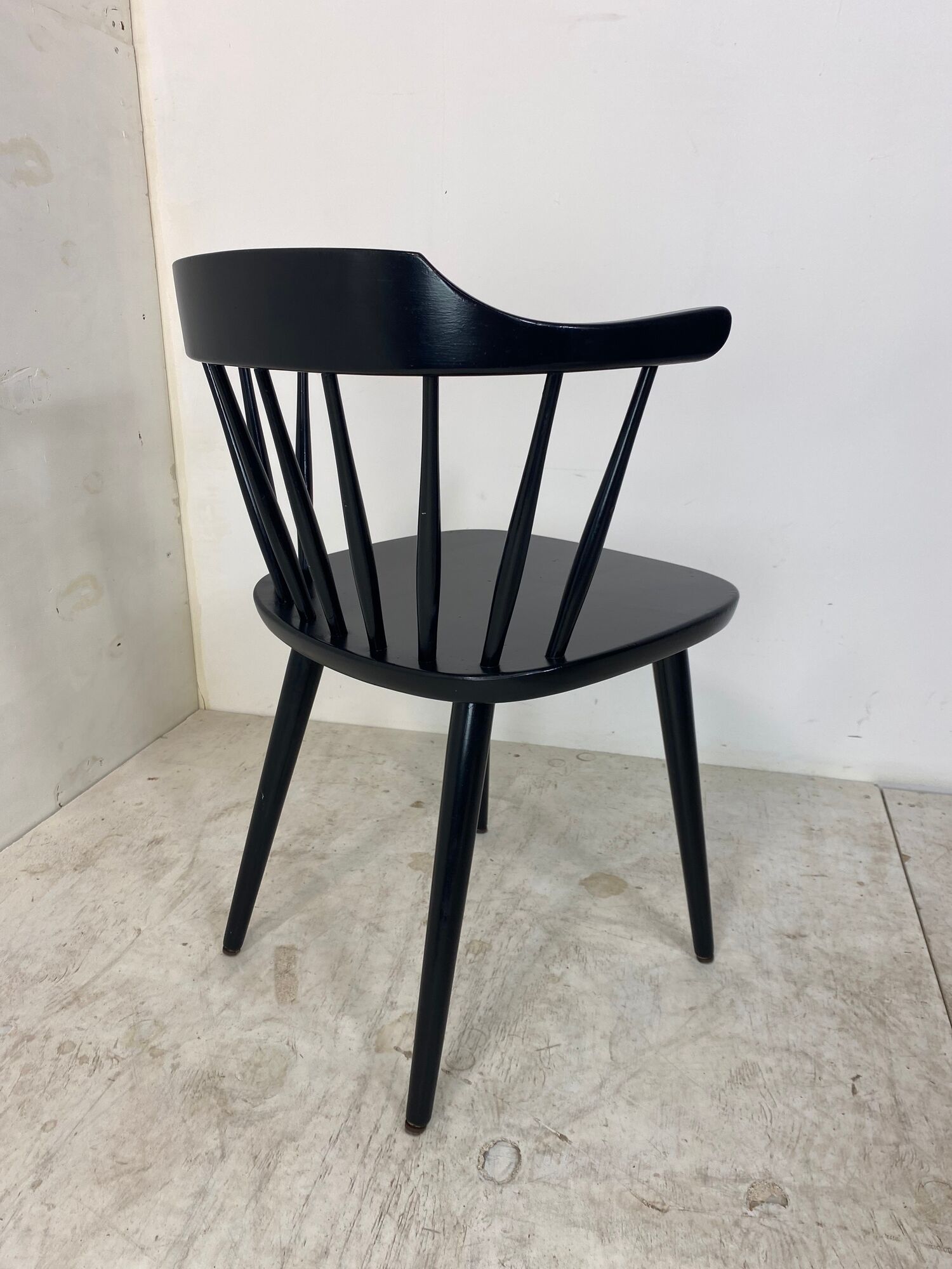 Scandinavian Smaland Spindle Back Chair by Yngve Ekström for Stolab, 1960s
