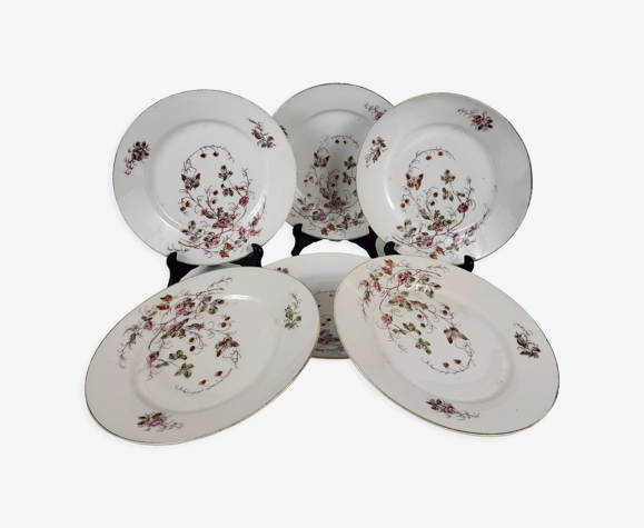 Set de 6 assiettes plates Paris "à la ville St Denis" Nouveautés