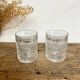 4 vintage whiskey glasses
