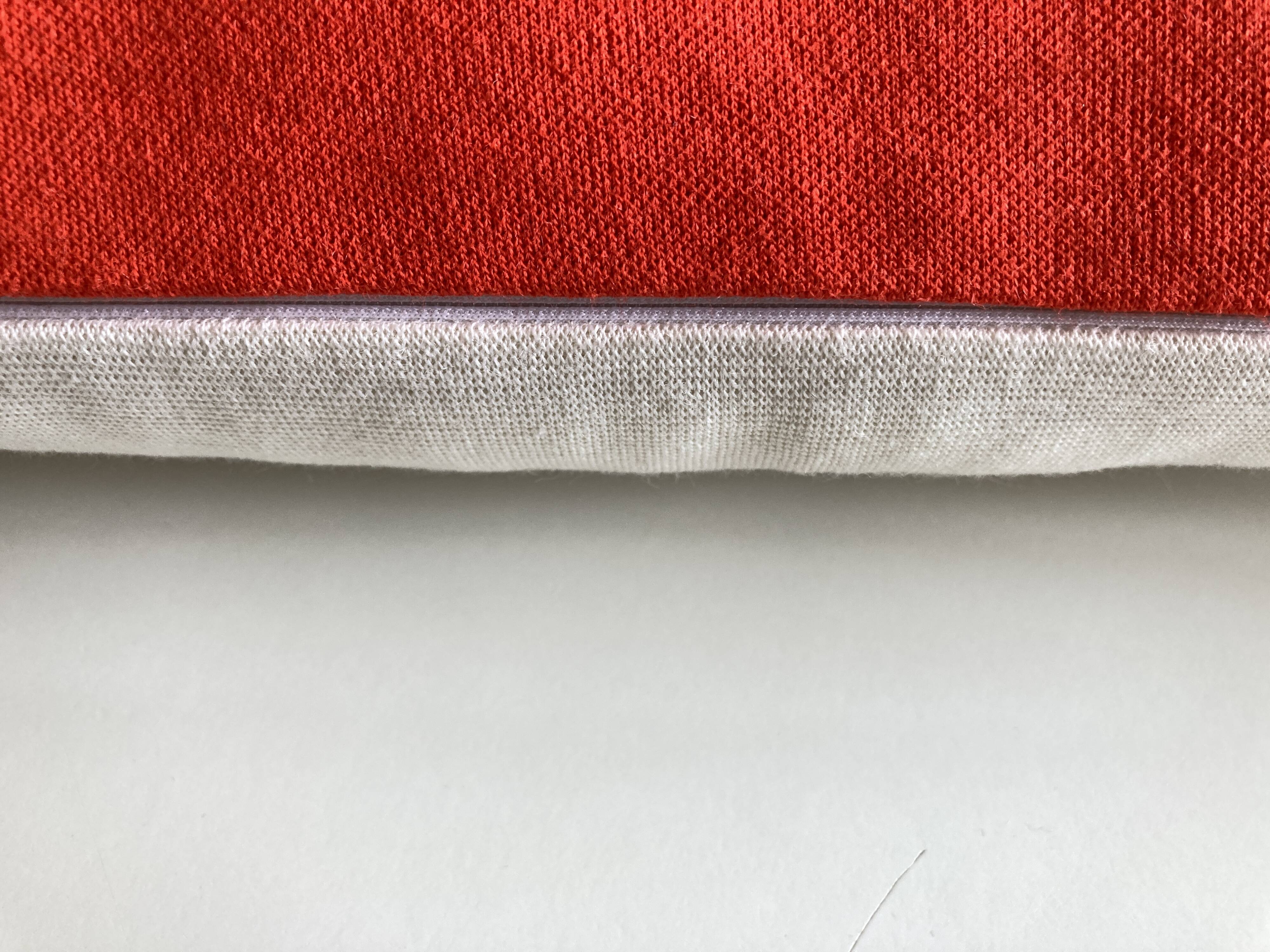 Racine space age 1960 wool jersey cushion on both sides