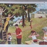 School posters scenes of life - fernand nathan 1967
