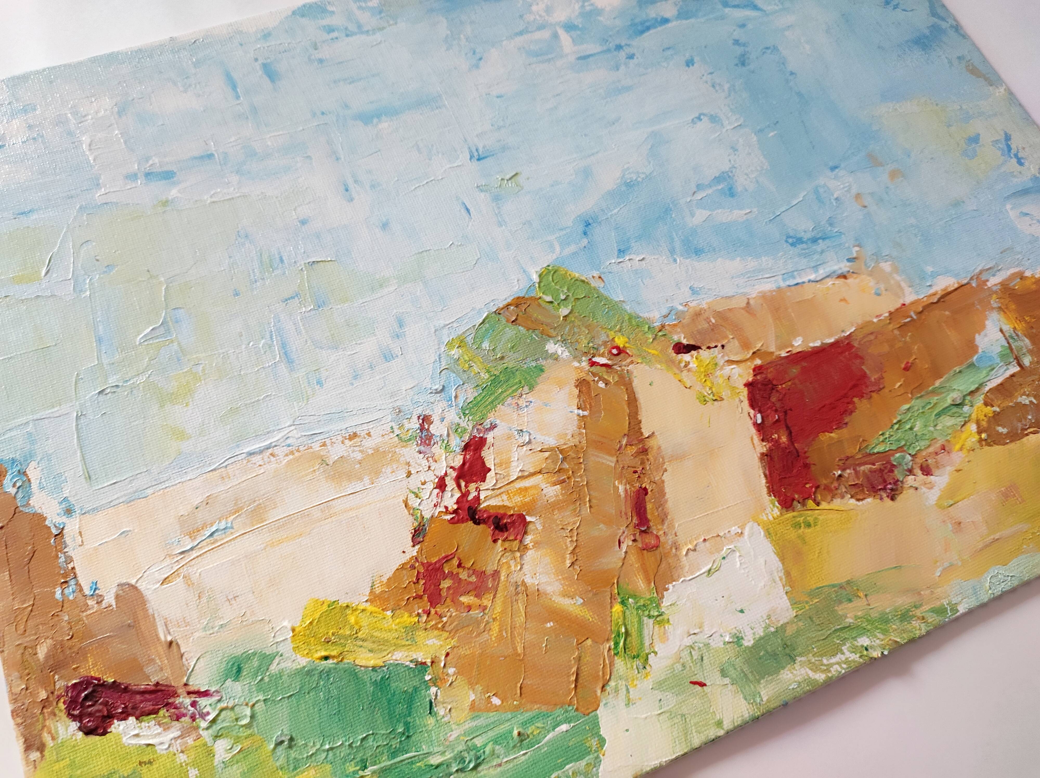 Original canvas landscape of Provence