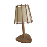 Vintage rattan lamp 50s 60s