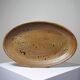 Large oval serving dish in vintage Salins handmade stoneware/ceramics from the 1960s.