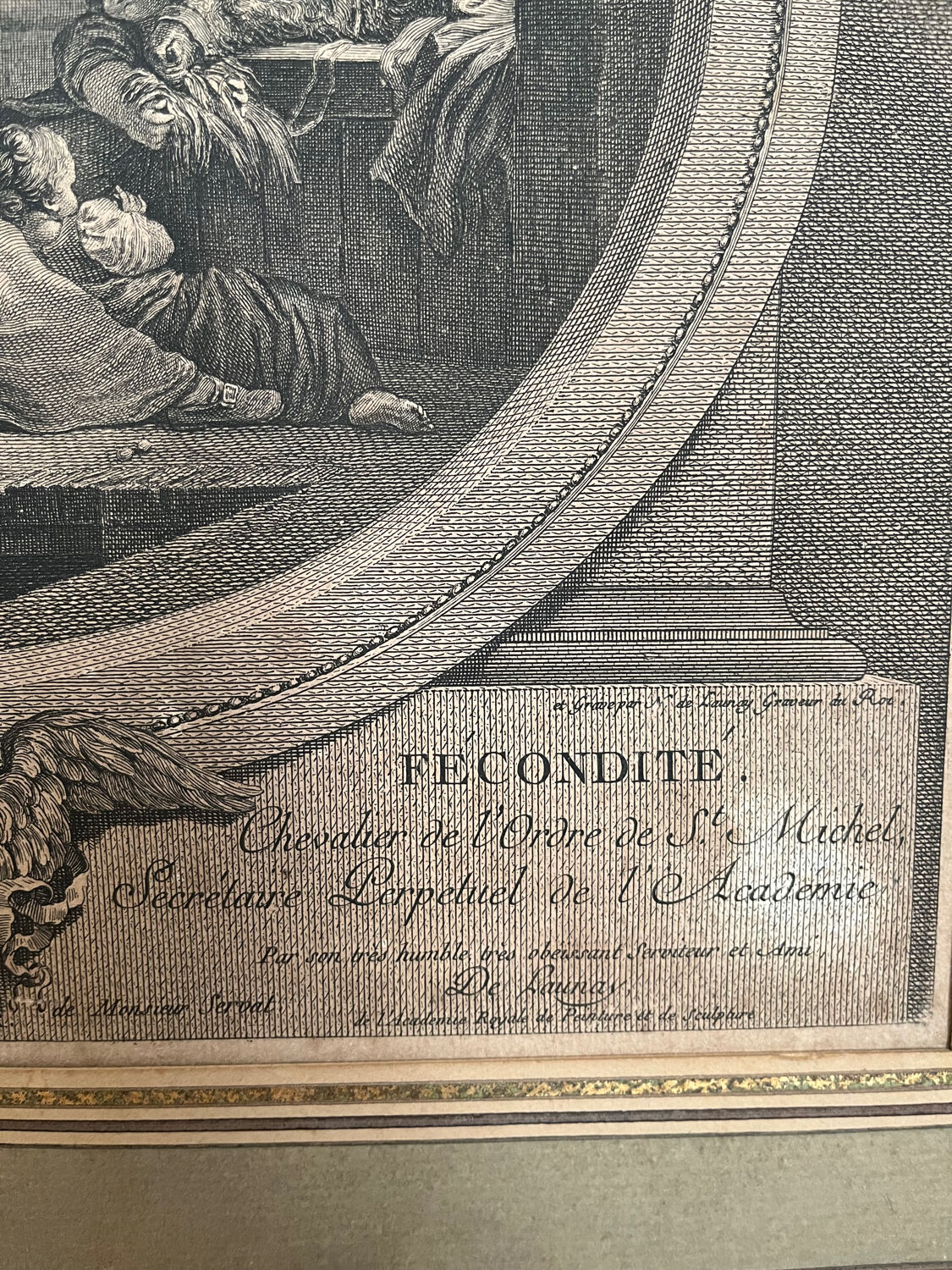 Print of Happy fertility according to Fragonard
