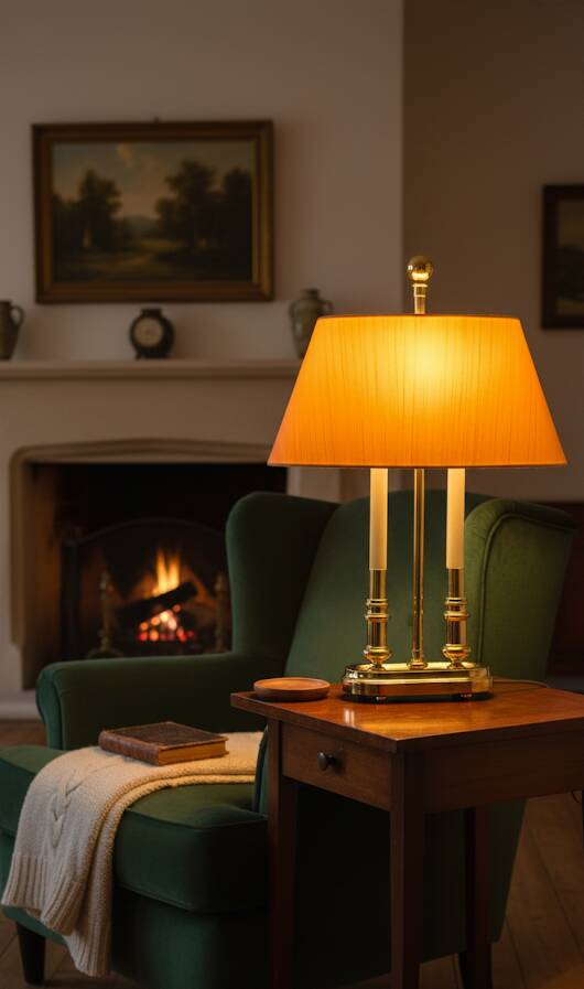Grande lampe Bouillotte française  années 50