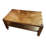Table basse bois exotique