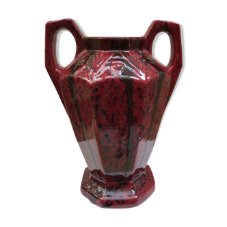 Vase Barbotine Vierzon Louis Gueule