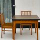 Farm House Table with 2 Slat Back Chairs