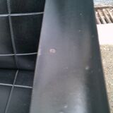 Vintage black skai sofa