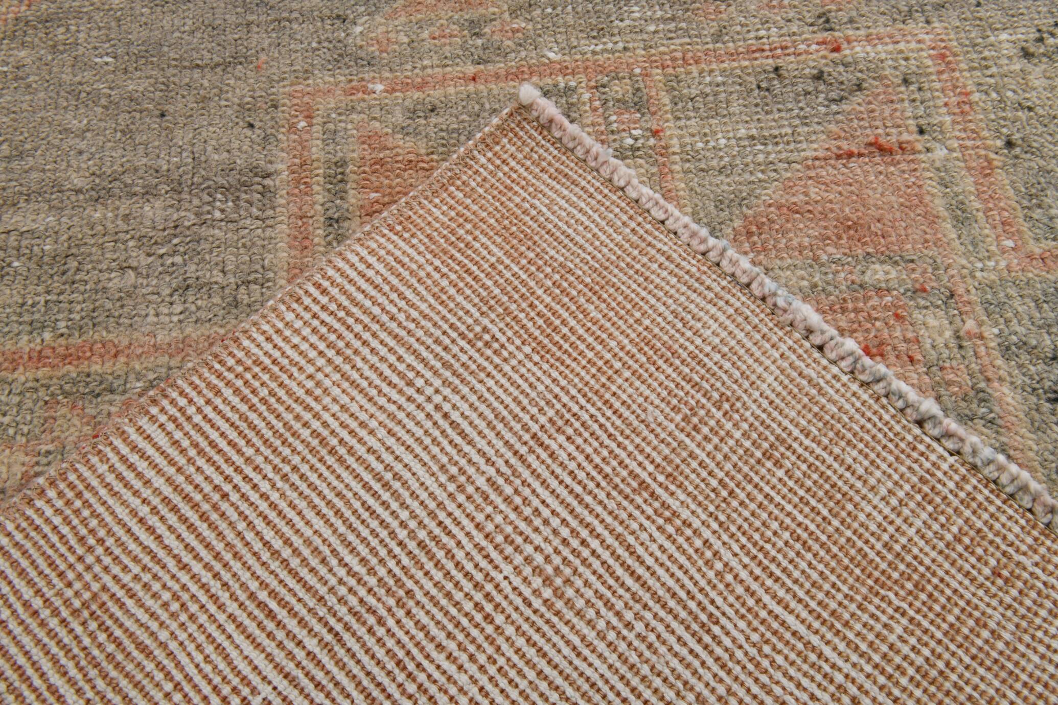 Rug For Hallway Turkish Vintage Runner Rug, 86x341Cm
