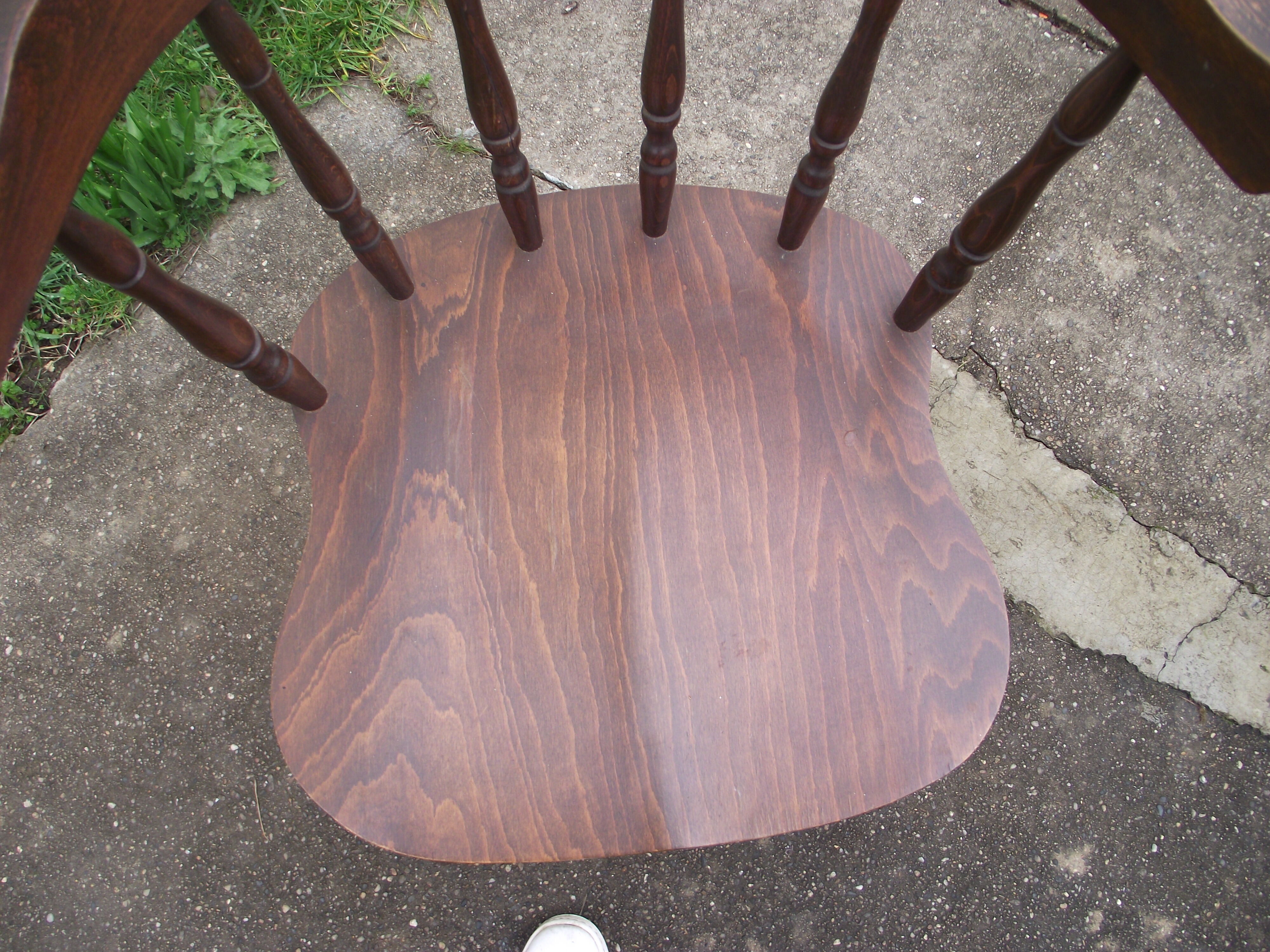 Fauteuil de bistrot en bois des années 60