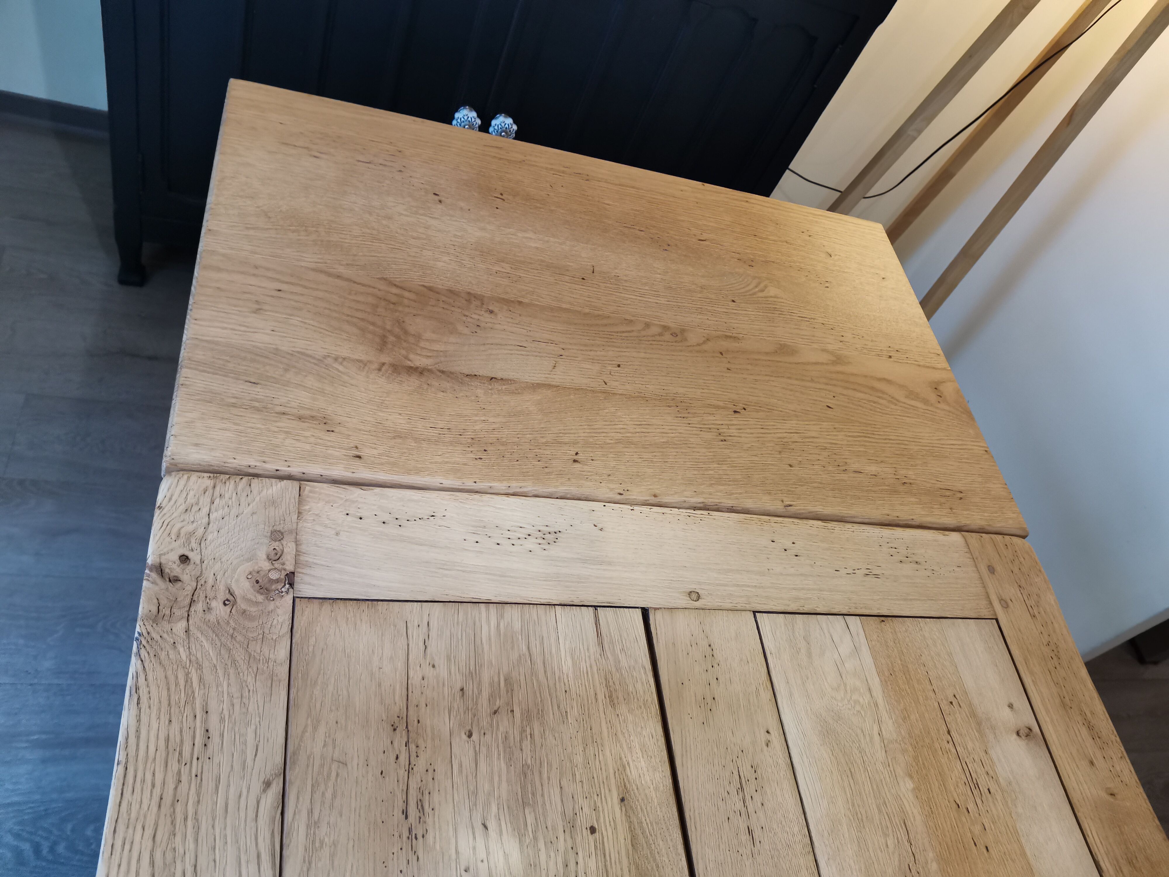 Solid oak farmhouse table