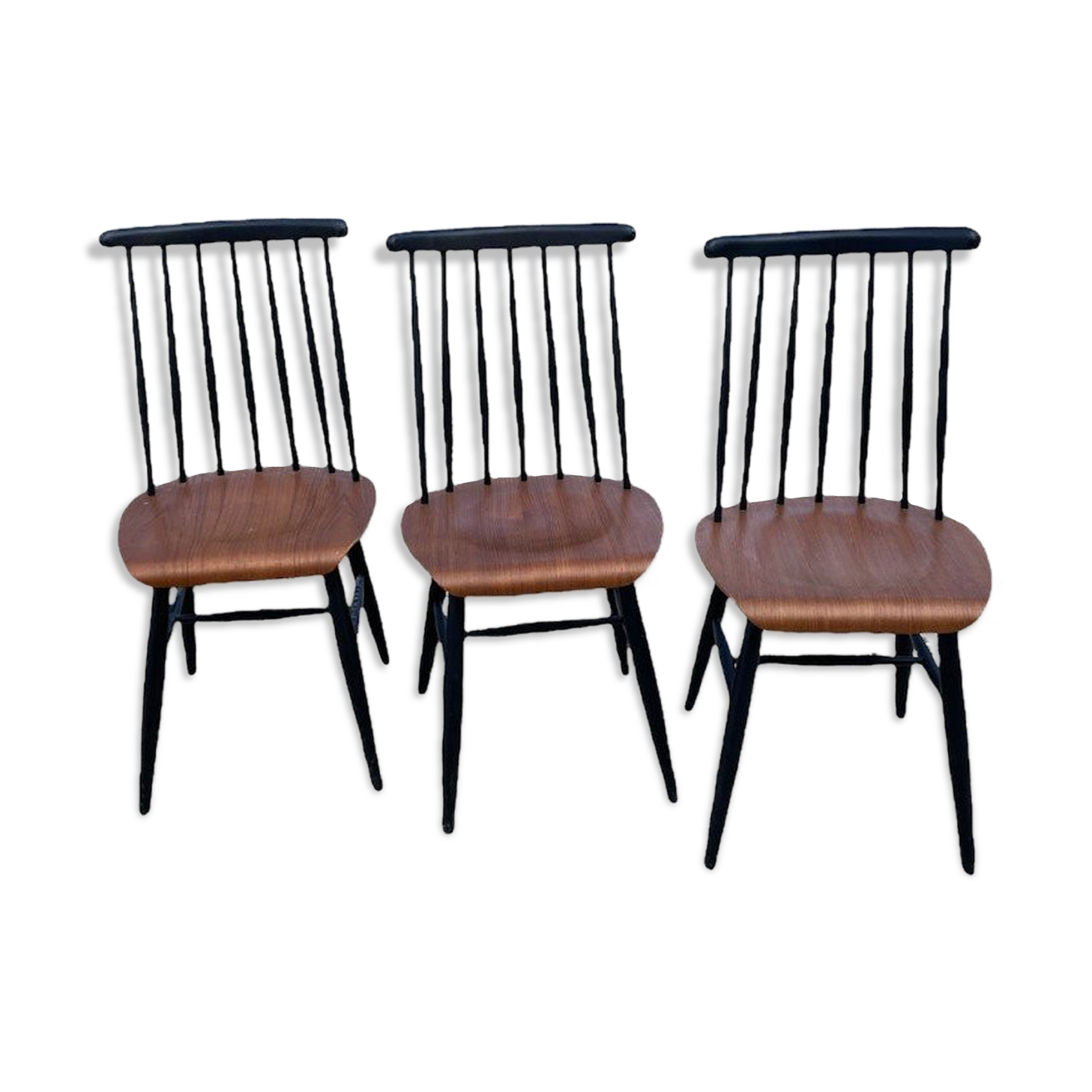 Set of 3 chairs "fanett" by Ilmari Tapiovaara