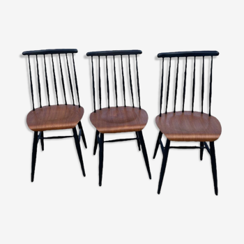 Set of 3 chairs "fanett" by Ilmari Tapiovaara