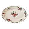 Grand plat ovale en faïence blanche de villeroy & boch modèle mettlanch