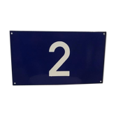 Old enameled plate No. 2