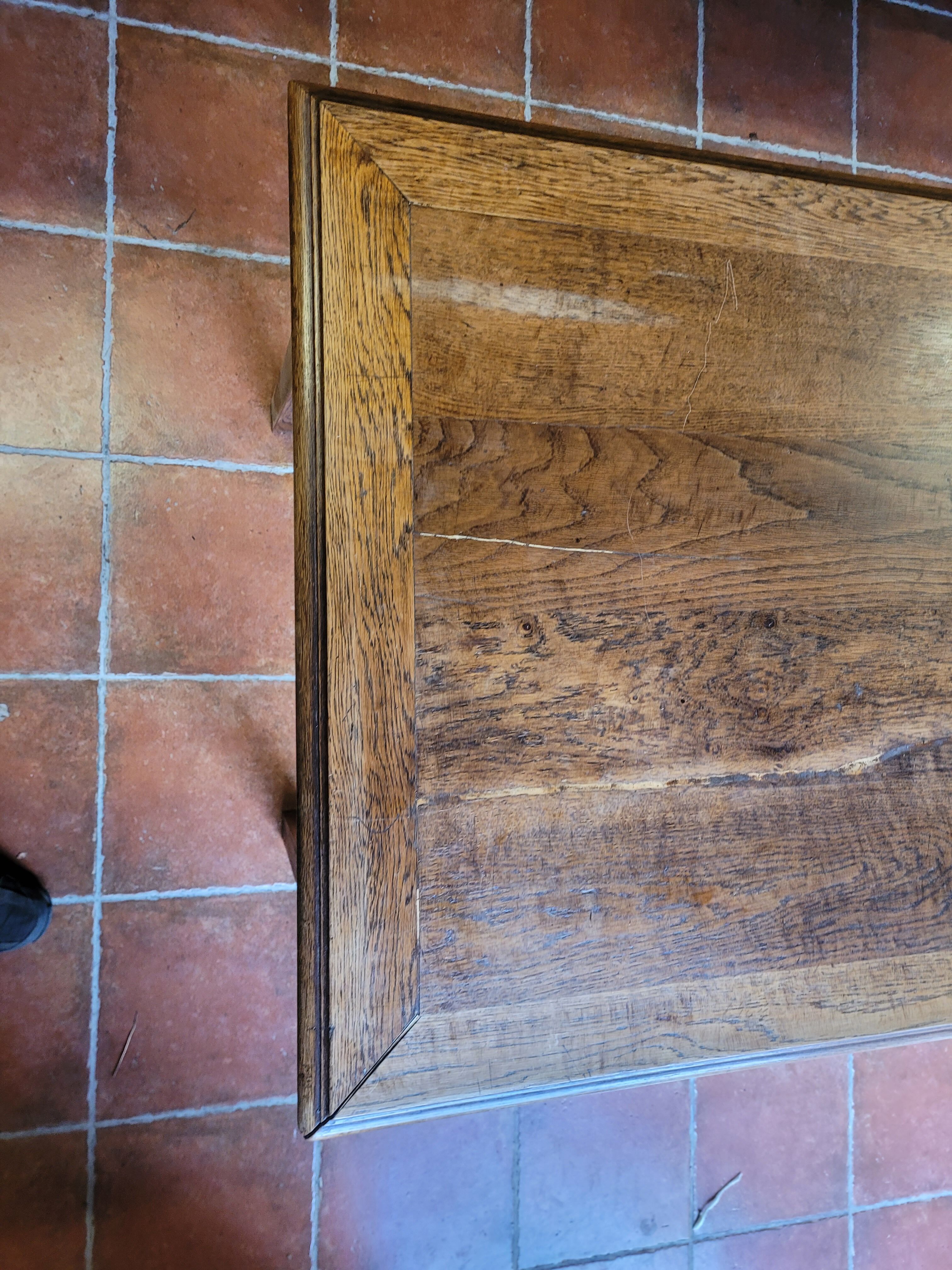 Antique oak farmhouse table