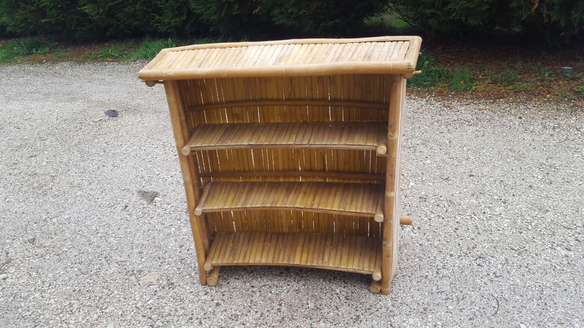 Vintage bamboo bar