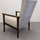 Pair of vintage stained beech armchairs from the 50s/60s