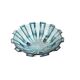Art Deco Style Geometric Blue Glass Bowl (By Scailmont)