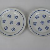 Pair of Lunéville plates, Sablons model