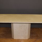 Design octagonal stone dining salla table
