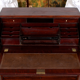 Antique Edwardian carved mahogany desk