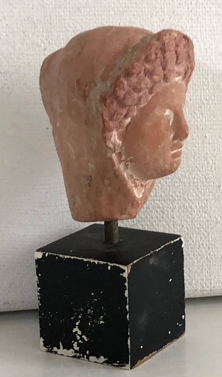 Woman's head in ceramic