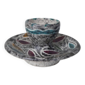 Coquetier Vallauris céramique signé Yvan Borty