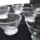 8 low engraved glass champagne coupes from the 1950s