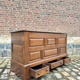 Coffre En Chêne De Style Louis XIV XIX Eme Siècle