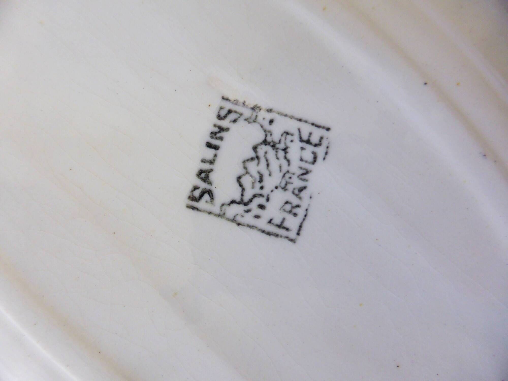 Ravier vintage en porcelaine des Salins