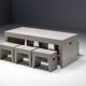 Table d'école Bossche par Dom Hans van der Laan et Jan de Jong, Pays-Bas, 1970s