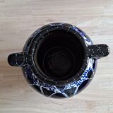 Blue amphora vase