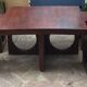 Table basse en teck avec ses 4 tabourets