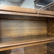 Classic English Globe Wernicke Style Corner Bookcase