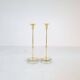 Set of 4 mid-century candle holders Ystad Metall, Sweden, 1950s