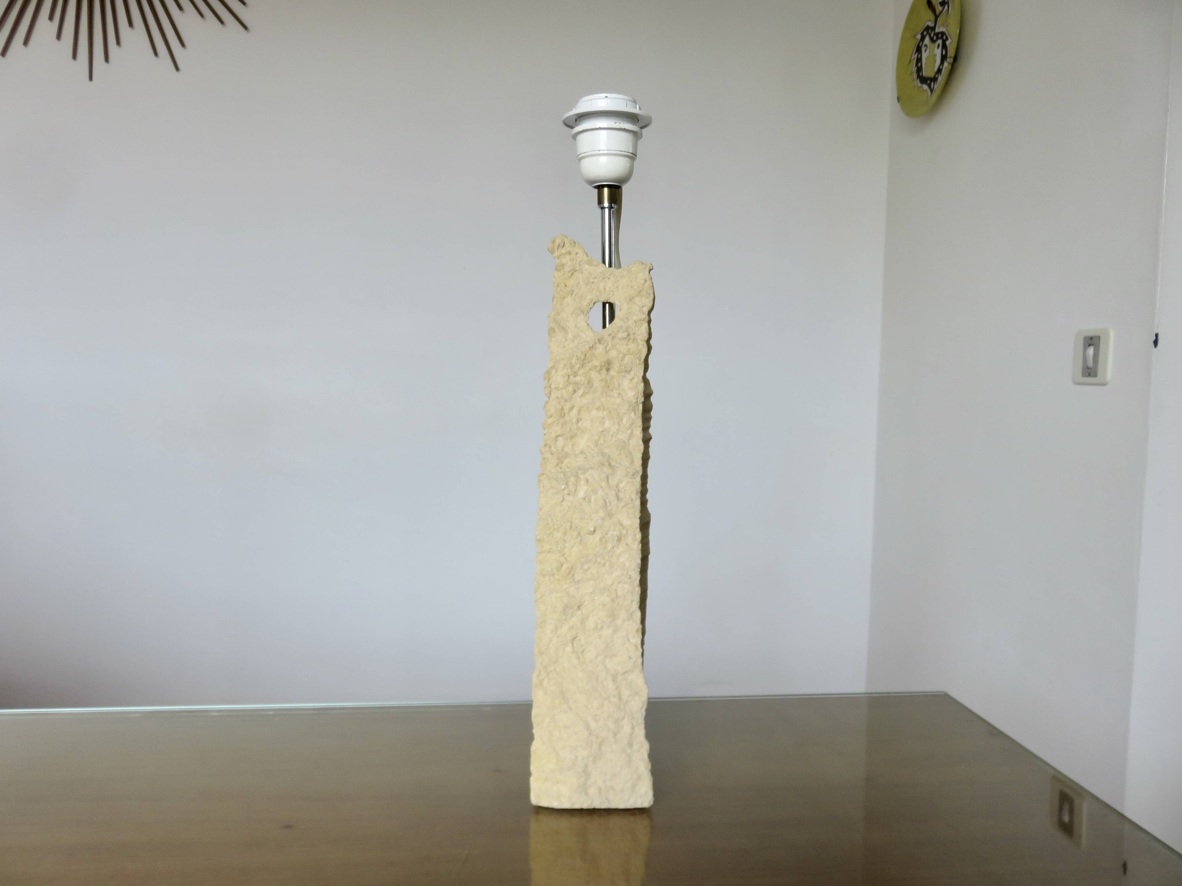 Luberon stone lamp, 1980