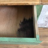 Parisian buffet, aged green patina