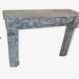 Napoleon III marble fireplace with modillions