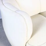Art Deco Curved Banana Sofa, Denmark 1950s
