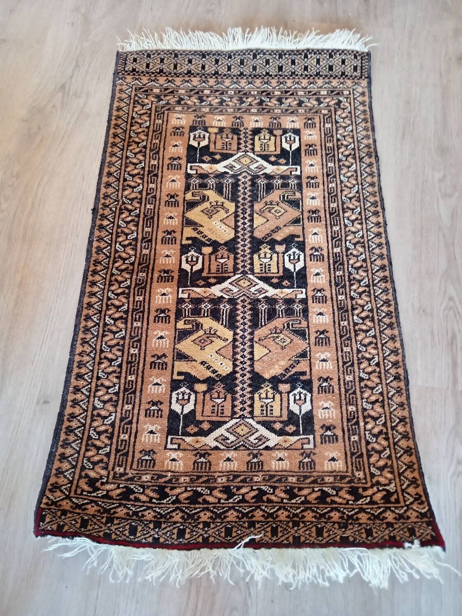 Ancient Afghan prayer rug